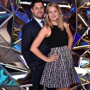 Color blocked floral print dress